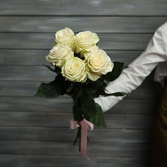 Роза белая, Россия, 60см